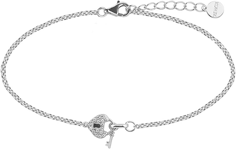 XENOX Damen-Armband 925 Sterling Silber rhodiniert Zirkonia Silber XS3409N XENOX Damen-Armband 925 Sterling Silber rhodiniert Zirkonia Silber XS3409N