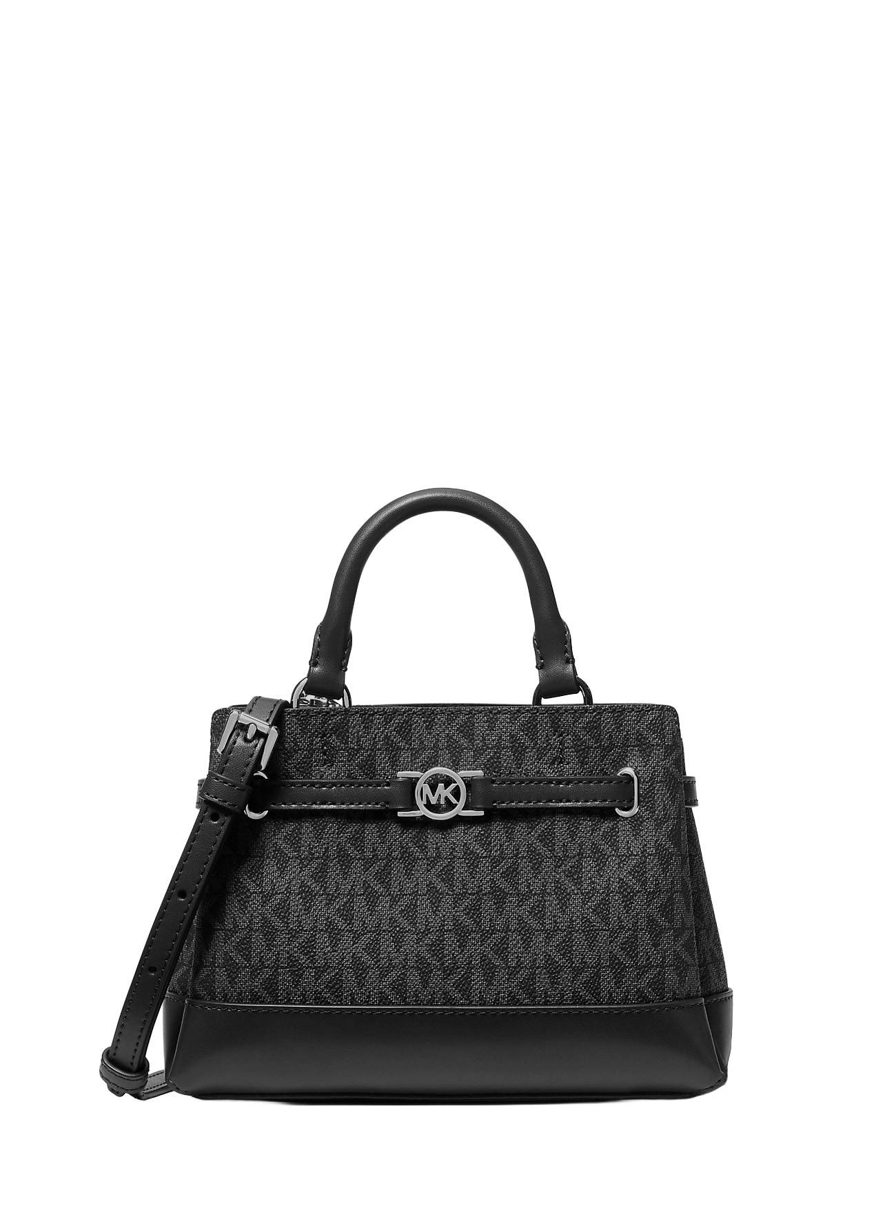 Michael Kors Handtasche Damen Reed Extra‑Small Signature Logo Satchel Schwarz 35... – Bild 3
