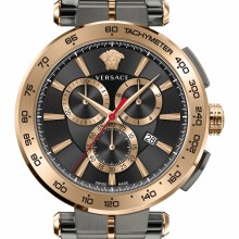 Versace Herren Chronograph Aion VE6CA0723 Grau/Bronze Edelstahl Versace Herren Chronograph Aion VE6CA0723 Grau/Bronze Edelstahl