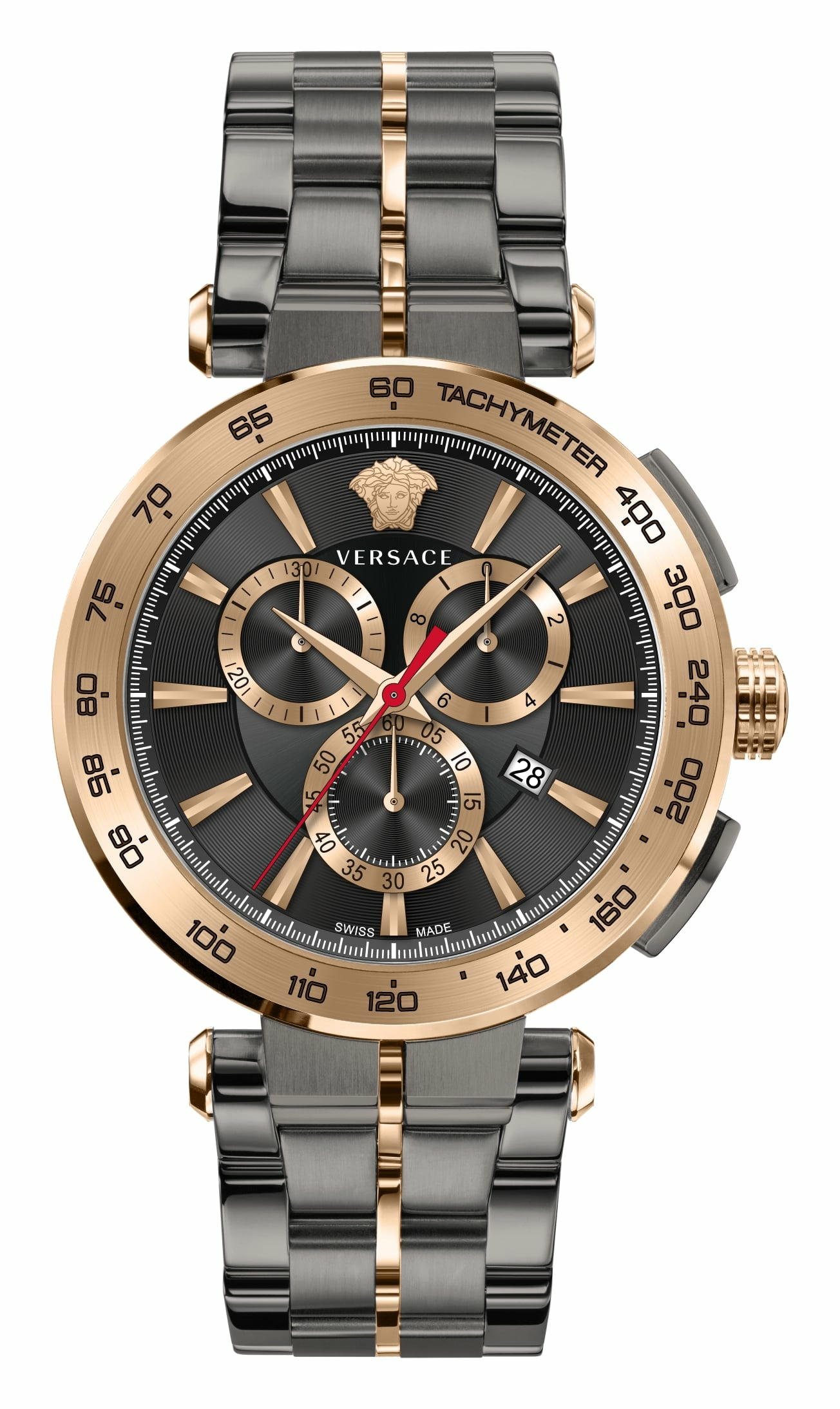 Versace Herren Chronograph Aion VE6CA0723 Grau/Bronze Edelstahl Versace Herren Chronograph Aion VE6CA0723 Grau/Bronze Edelstahl