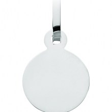 Damen 925 Silber Gravurplatte Anhänger Ø 8 mm Damen 925 Silber Gravurplatte Anhänger Ø 8 mm
