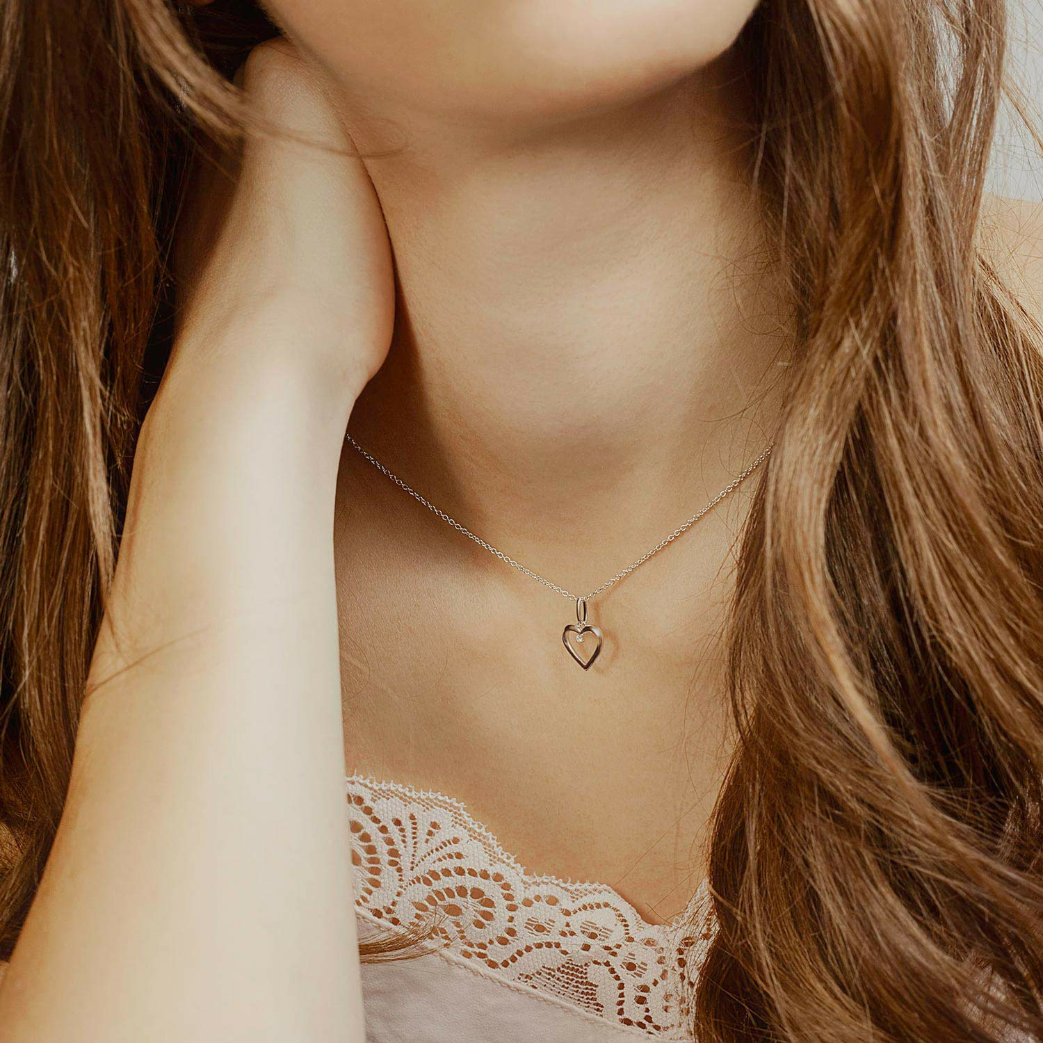 Xenox Damen-Ketten mit Anhänger 925 Sterlingsilber XS2795 – Bild 2