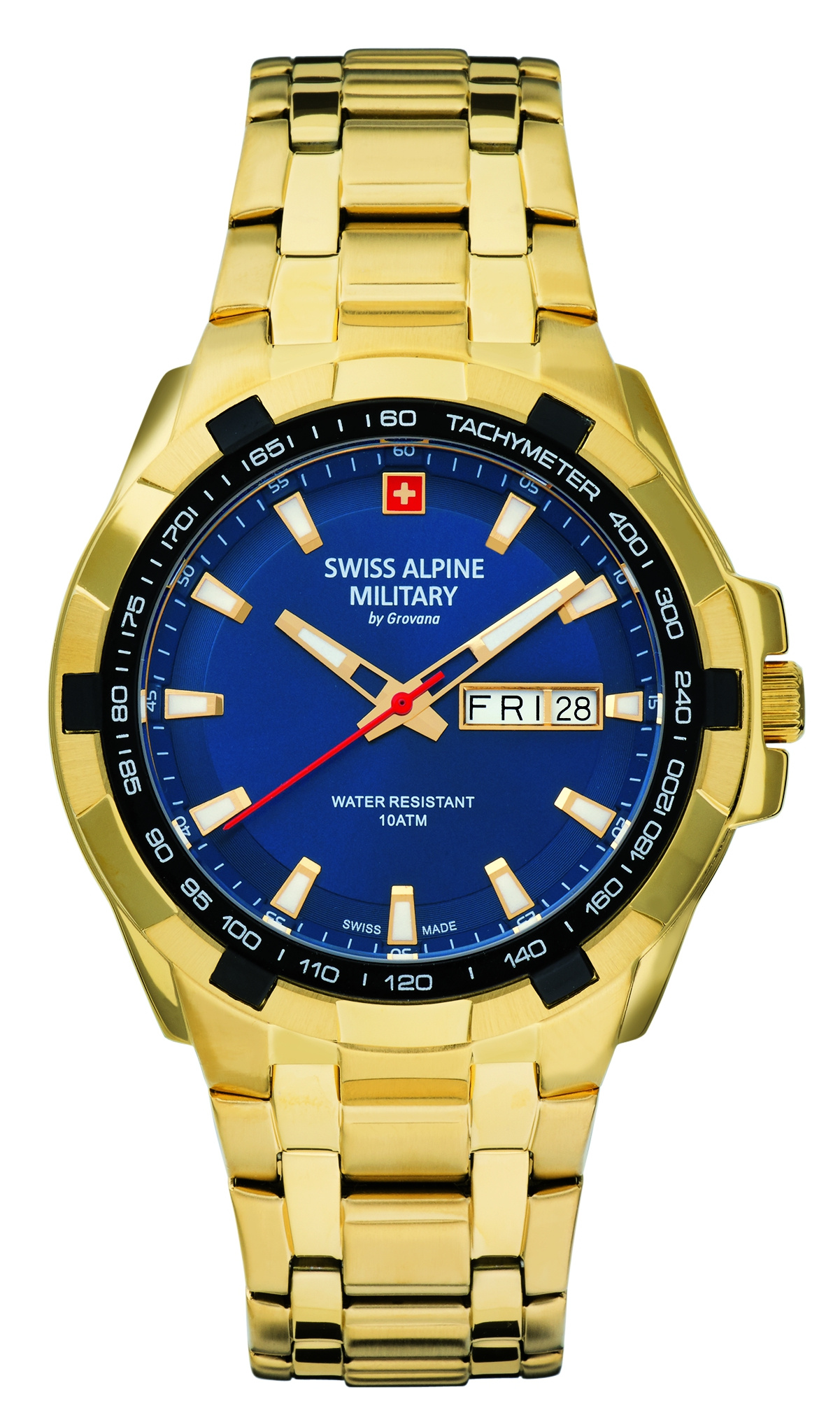 Swiss Alpine Military by Grovana Herren Armbanduhr Star Fighter 41 mm Armband Ed... – Bild 2