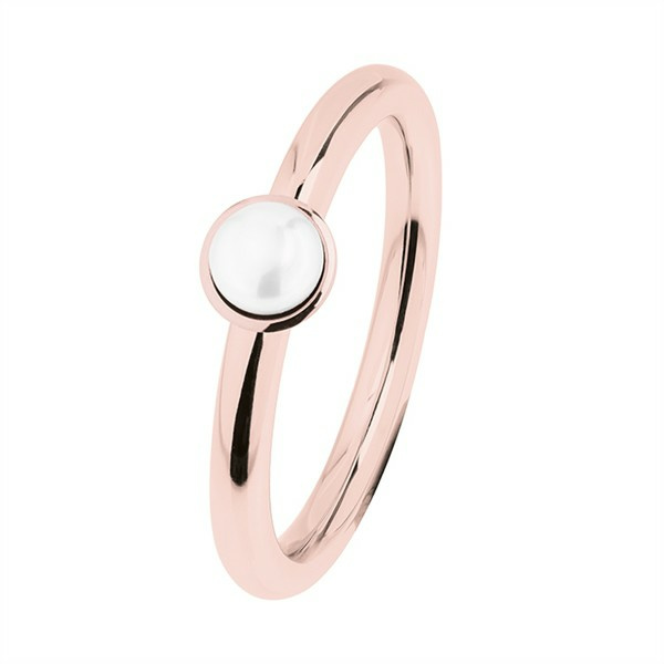 Ernstes Design Damen Ring Süßwasser-Button-Perle 5mm Größe 55 Rosegold R491-55 Ernstes Design Damen Ring Süßwasser-Button-Perle 5mm Größe 55 Rosegold R491-55