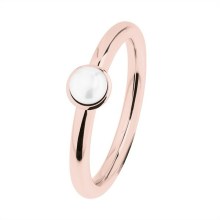 Ernstes Design Damen Ring Süßwasser-Button-Perle 5mm Größe 55 Rosegold R491-55 Ernstes Design Damen Ring Süßwasser-Button-Perle 5mm Größe 55 Rosegold R491-55