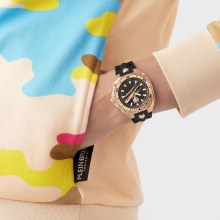 Plein Sport Herren Uhr Thunder Force PS8BA0424 Roségold Schwarz Silikon 47 mm Plein Sport Herren Uhr Thunder Force PS8BA0424 Roségold Schwarz Silikon 47 mm