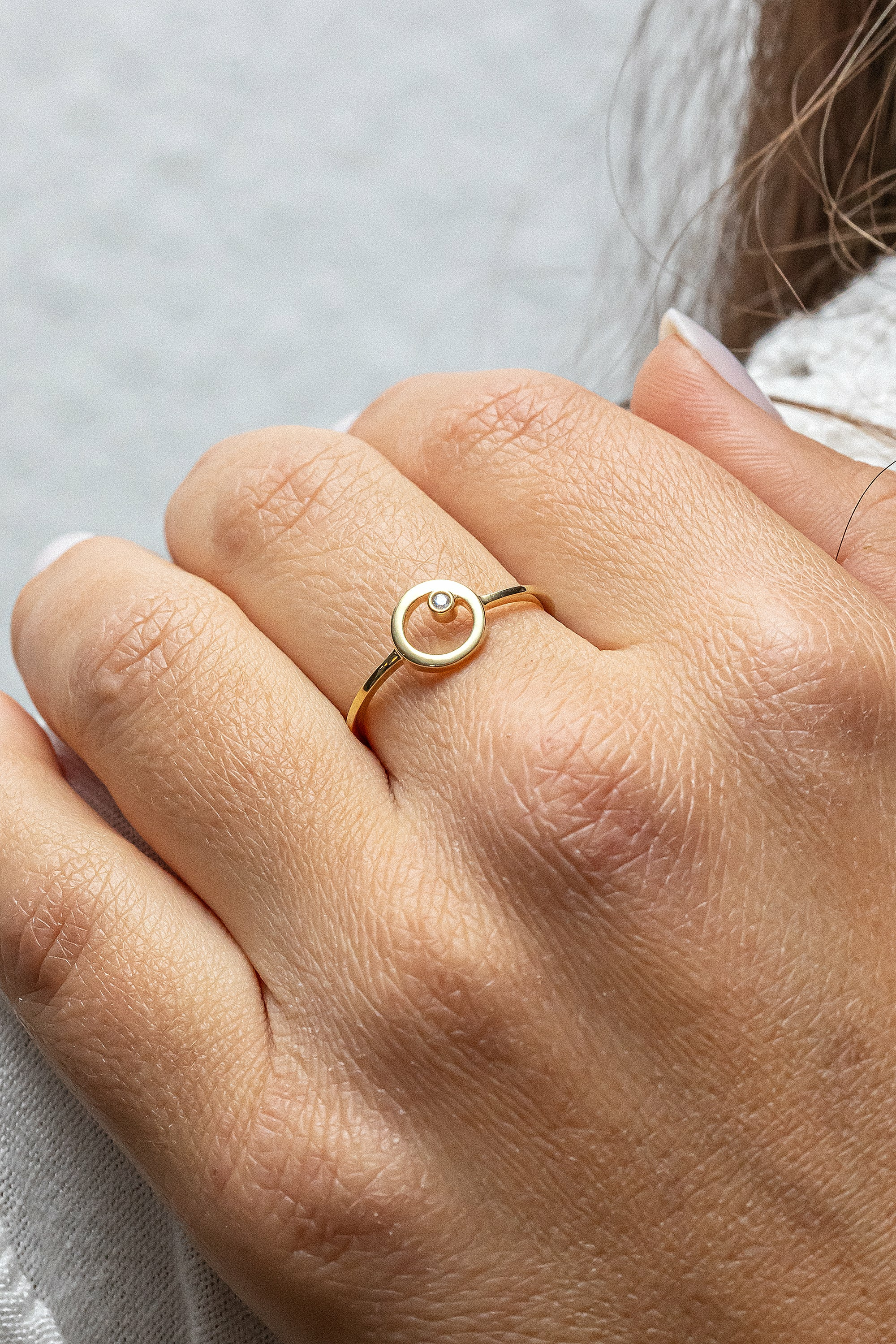 Ring 925 Sterling Silber gelb vergoldet Zirkonia 41184363184222 – Bild 2