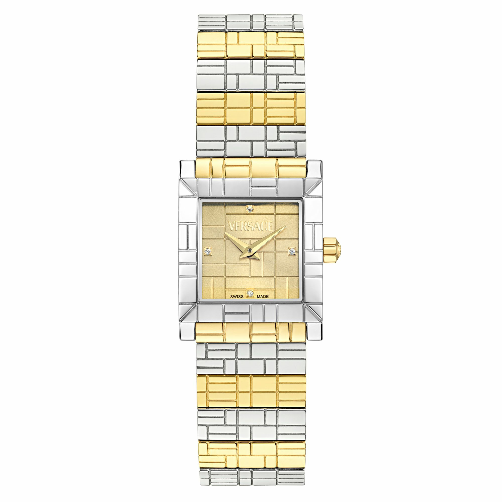 Versace Mosaic VE9B00424 Damen 22 mm Two‑Tone Stahl/Gold Versace Mosaic VE9B00424 Damen 22 mm Two‑Tone Stahl/Gold