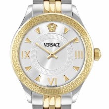 Versace Uhr Damen Hellenyium Lady gold, silber, weiß 35 mm VE2S01225 Versace Uhr Damen Hellenyium Lady gold, silber, weiß 35 mm VE2S01225