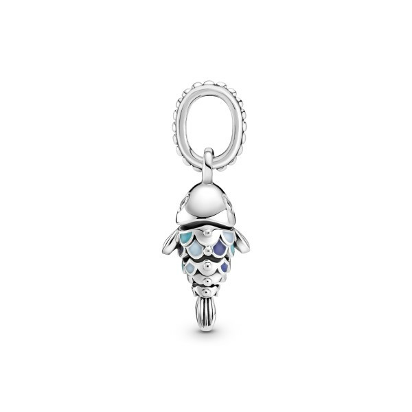 Pandora Damen Anhänger Fisch Charm mit blauen Schuppen SIlber 7994258C01 – Bild 3