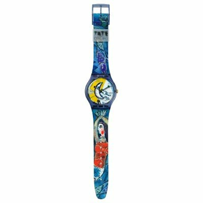 Swatch Originals Large (41mm) SUOZ365 Chagall's Blue Circus Uhr – Bild 2