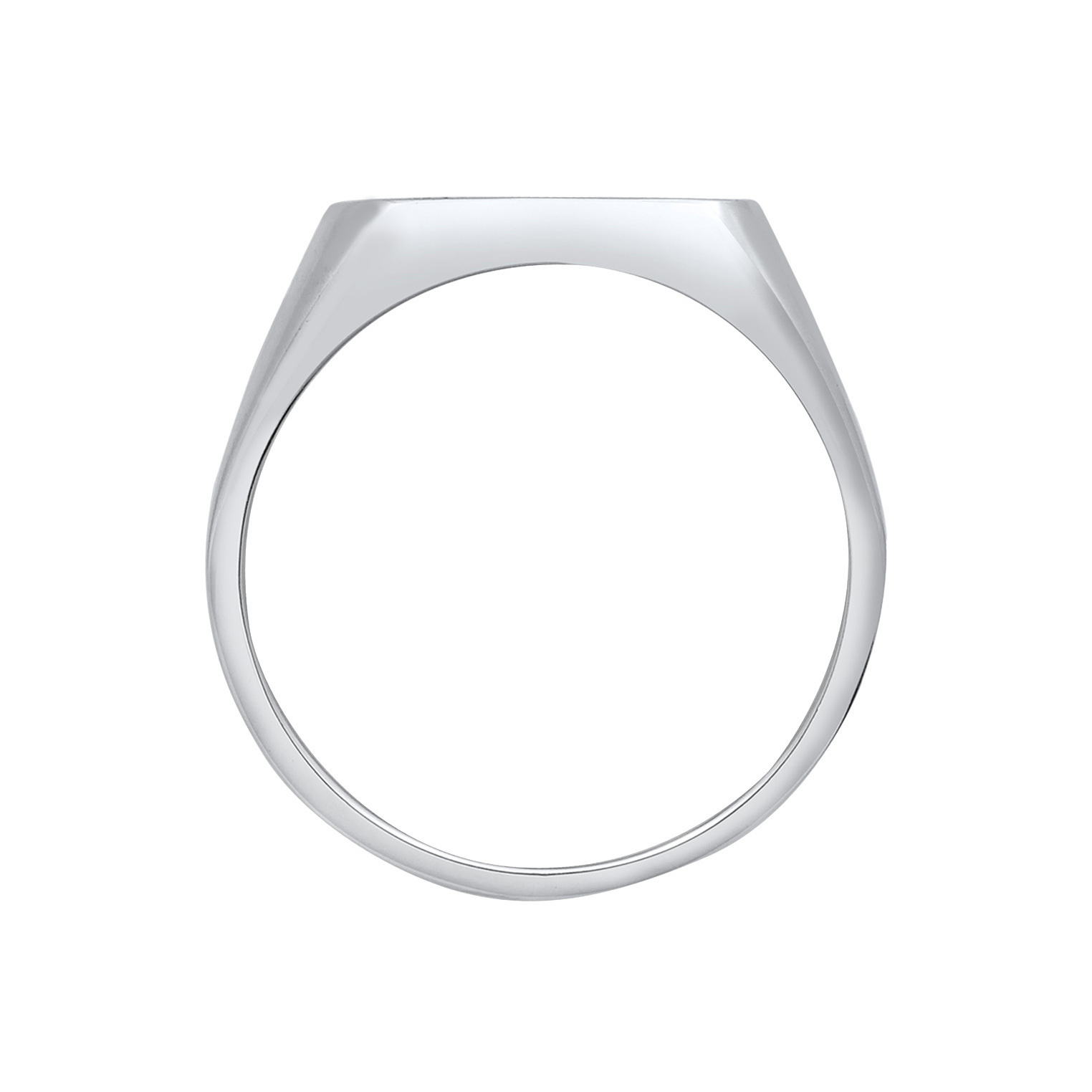 Ring Herren Siegelring Emaille Logo Basic 925 Silber – Bild 2