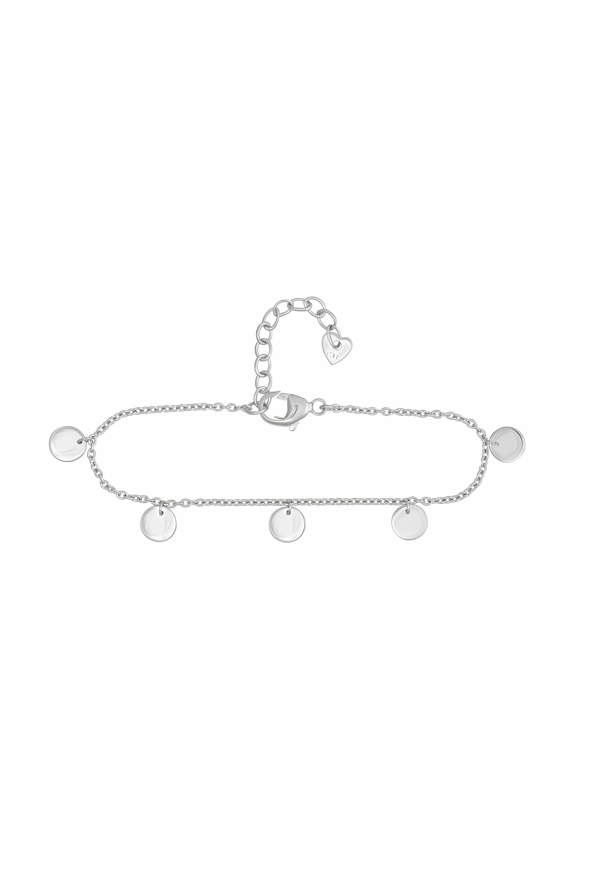 Fußkette 925 Sterling Silber rhodiniert Plättchen Boho 41184557006942 – Bild 2