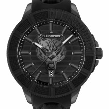 Plein Sport Herren Uhr CITY RUSH PSAEA0424 Schwarz Silikon Edelstahl 45 mm Plein Sport Herren Uhr CITY RUSH PSAEA0424 Schwarz Silikon Edelstahl 45 mm