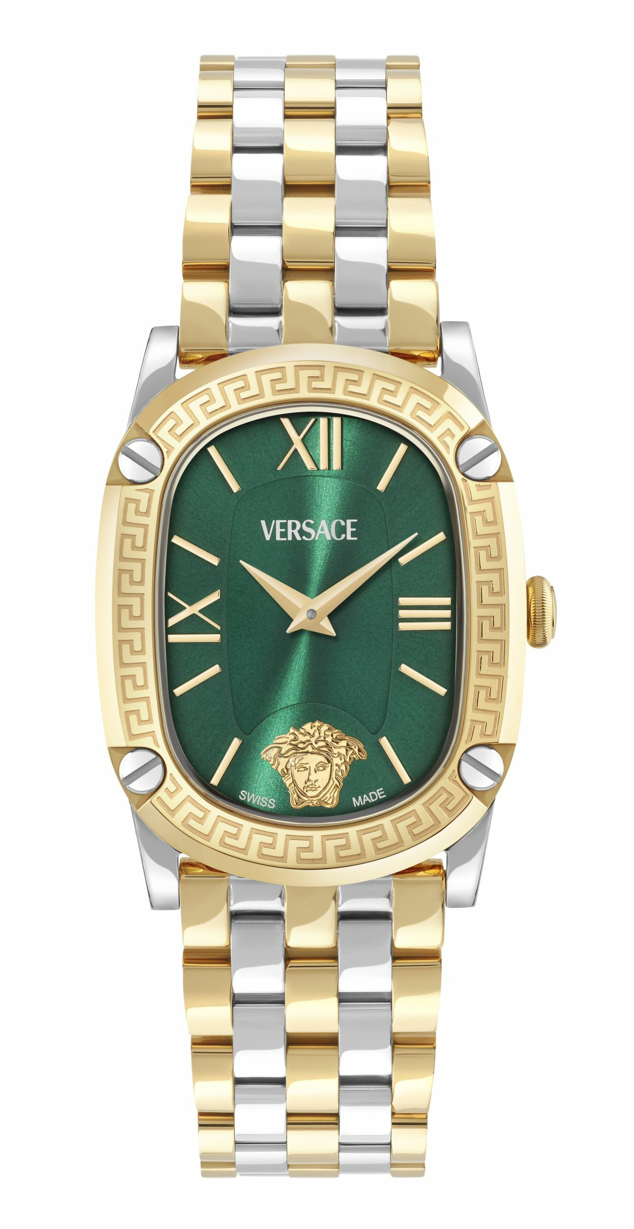 Versace Damenuhr Greca Couture VE1B01225 Grün/Silber/Gold Versace Damenuhr Greca Couture VE1B01225 Grün/Silber/Gold