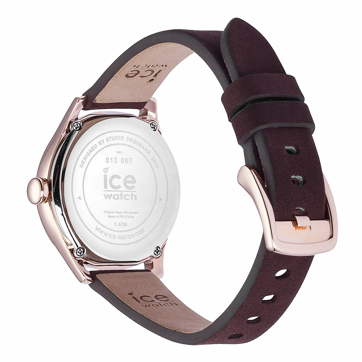 Ice-Watch - Ice Time Brown Rose-Gold - Braun Damenuhr mit Lederarmband - 013067 ... – Bild 3