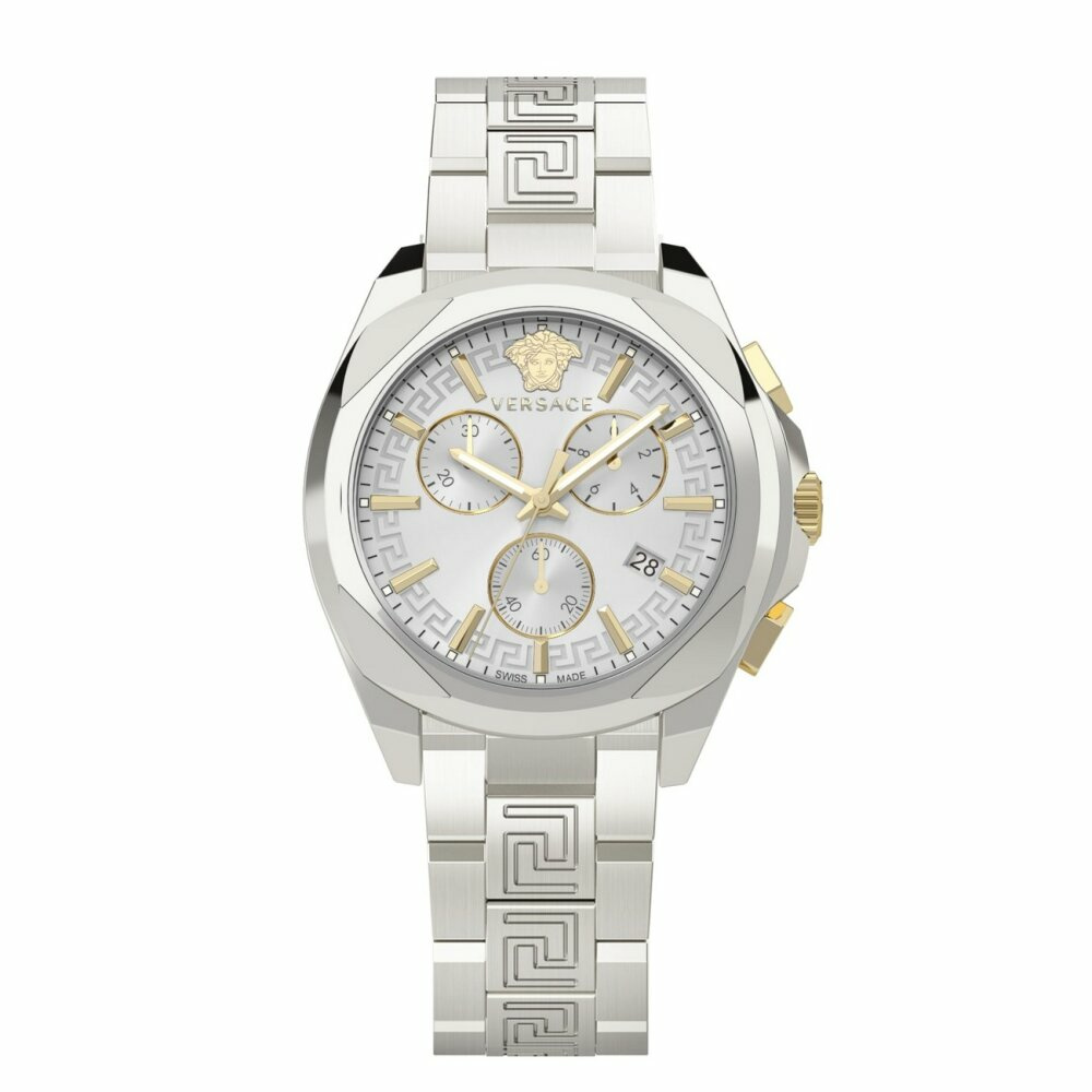 Versace Damen Armbanduhr Chronograph CHRONO LADY silber 40 mm VE3CA0523 Versace Damen Armbanduhr Chronograph CHRONO LADY silber 40 mm VE3CA0523