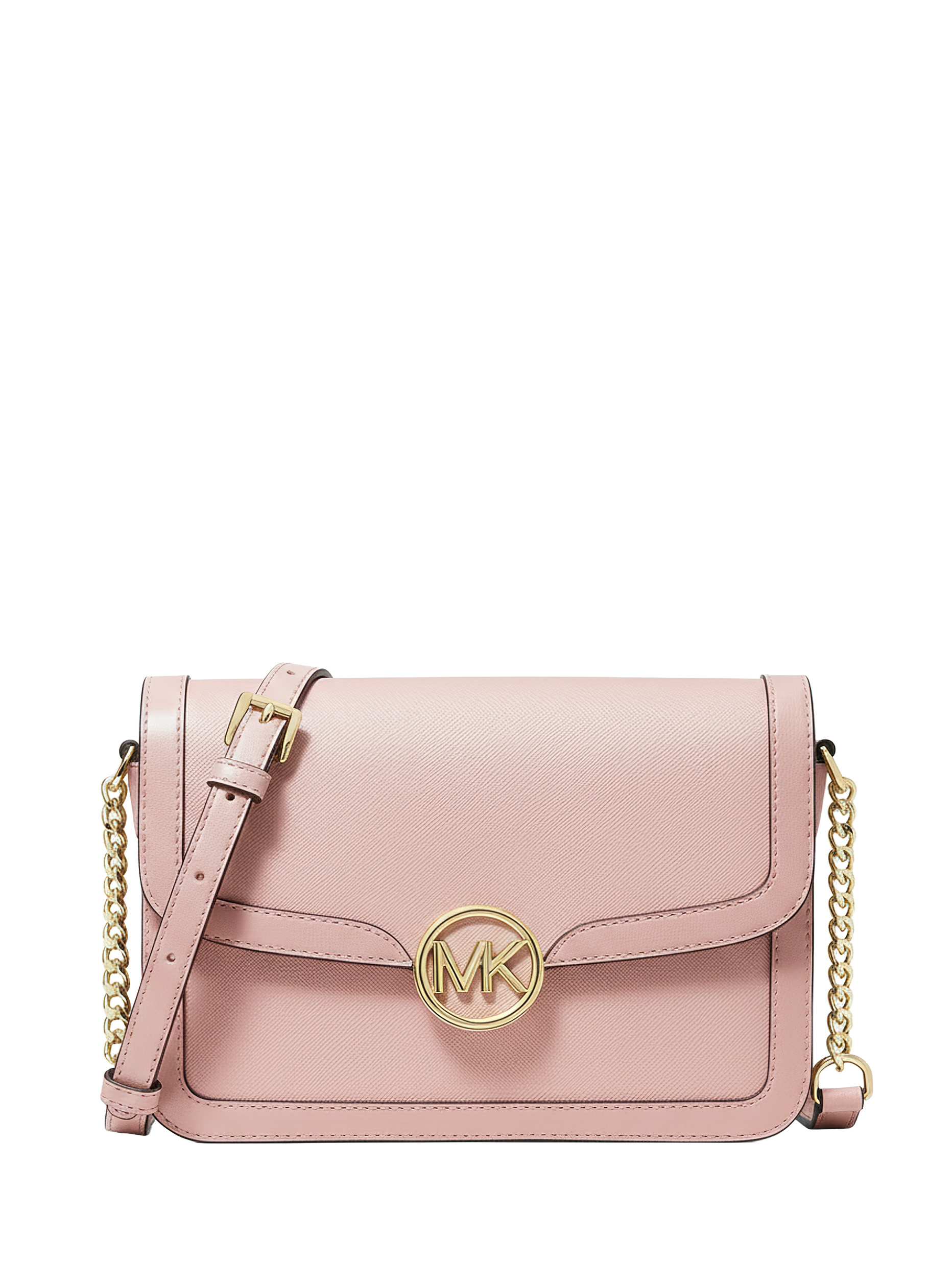 Michael Kors Handtasche Damen Leida MD Flap CHN MSGR Powder Blush 35S4G9GM8L Michael Kors Handtasche Damen Leida MD Flap CHN MSGR Powder Blush 35S4G9GM8L
