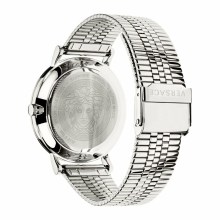 Versace Herren Armbanduhr V-ESSENTIAL silber, blau 40 mm VEJ400821 Versace Herren Armbanduhr V-ESSENTIAL silber, blau 40 mm VEJ400821