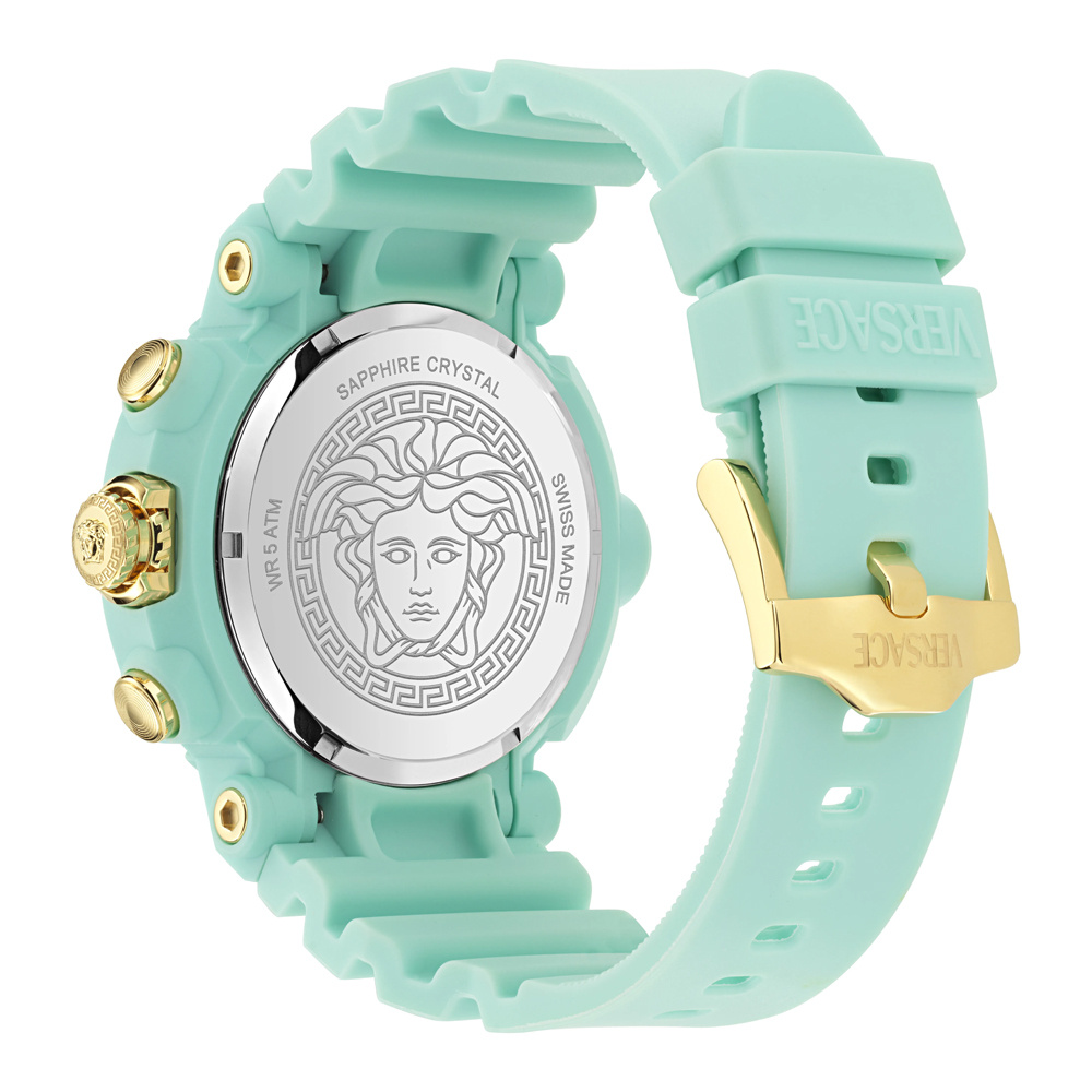 Versace Uhr V-Real Active Chrono Türkis VE0L00325 – Bild 2