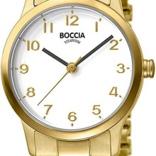 Boccia Damen Analog Quarz Uhr mit Titan Armband 3318-02 Boccia Damen Analog Quarz Uhr mit Titan Armband 3318-02
