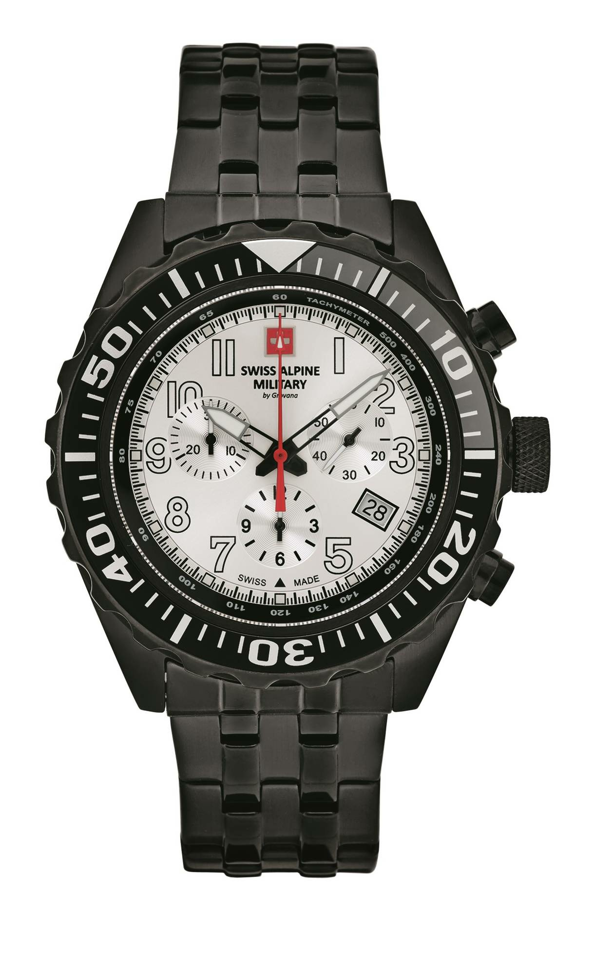 Swiss Alpine Military Herren Armbanduhr Chrono 44mm 10ATM 7076.9172 – Bild 3
