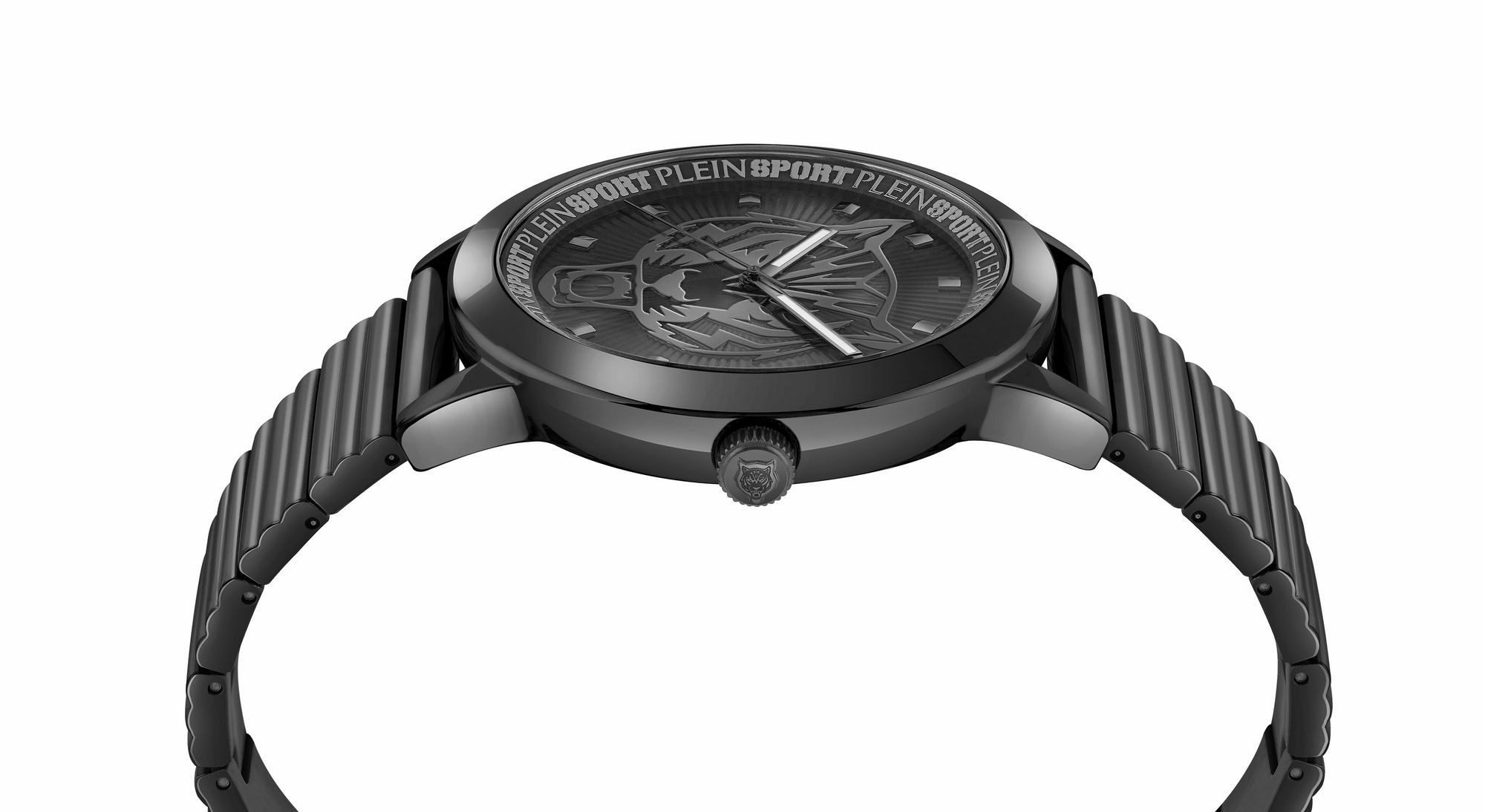 Plein Sport Unisex Uhr Iron Tiger PSKDA0824 Schwarz Edelstahl 44 mm – Bild 2