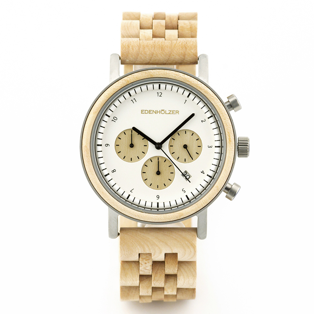 Edenhölzer Holzuhr Herren Armbanduhr Tasmanien Holzarmband ED093-003 Edenhölzer Holzuhr Herren Armbanduhr Tasmanien Holzarmband ED093-003