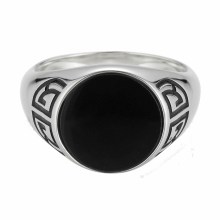 Ring 925 Silber rhodiniert Onyx Asien Motiv 41184482000990 Ring 925 Silber rhodiniert Onyx Asien Motiv 41184482000990