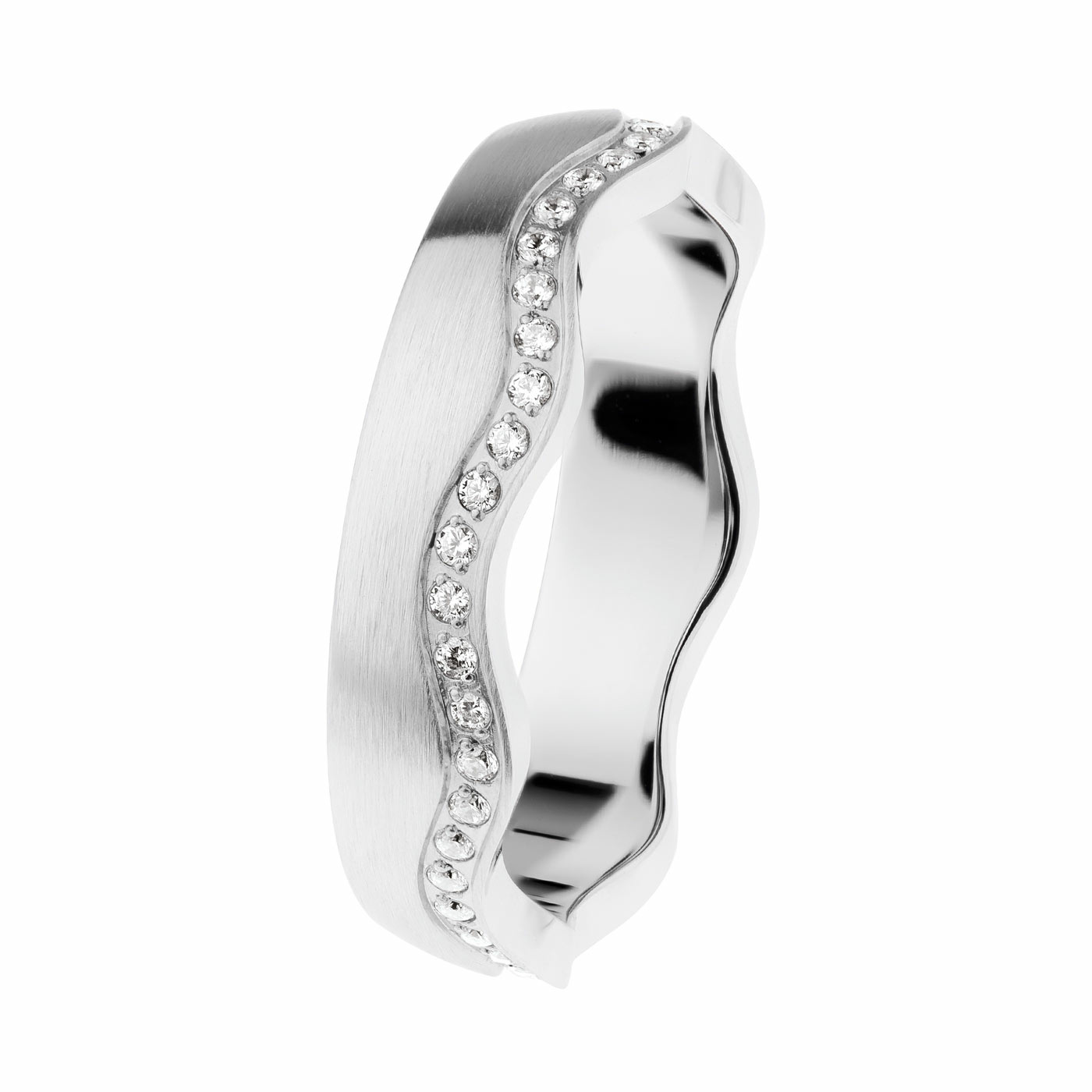 Ernstes Design Damen Fingerring Zirkonia Ring Größe 57 Silber R578-57 Ernstes Design Damen Fingerring Zirkonia Ring Größe 57 Silber R578-57