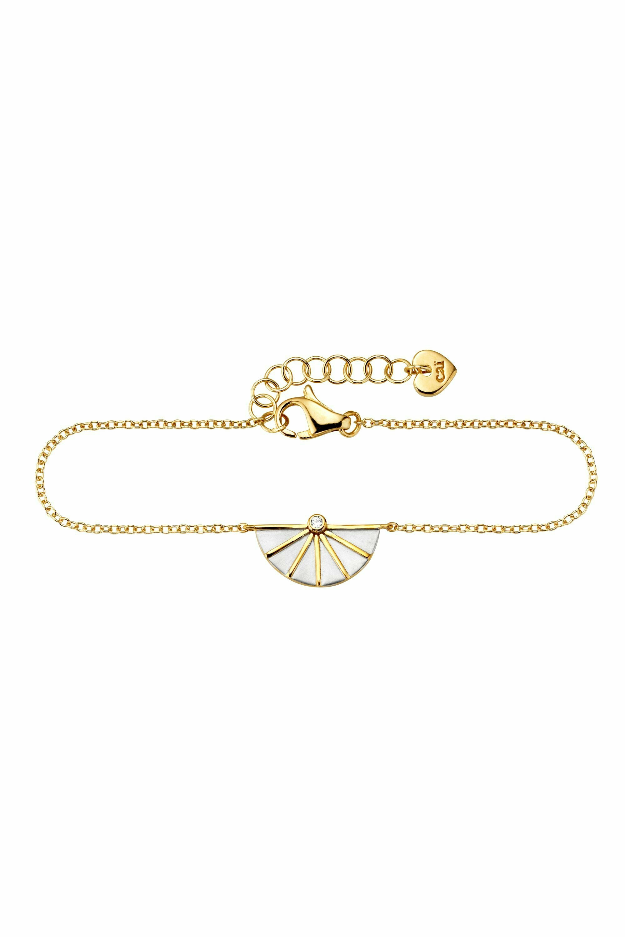 Armband 925/- Sterling Silber bicolor Zirkonia 41178867007582 – Bild 2