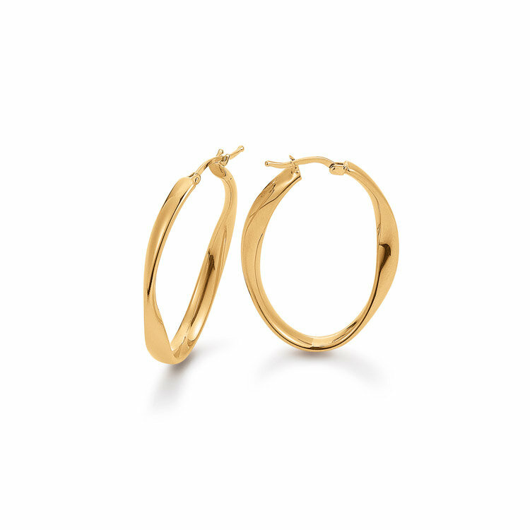 Elaine Firenze Damen Creolen Gelbgold 1031339E Elaine Firenze Damen Creolen Gelbgold 1031339E