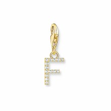 Thomas Sabo Damen Zirkonia Charm Buchstabe F Gelbgold 1969-414-14 Thomas Sabo Damen Zirkonia Charm Buchstabe F Gelbgold 1969-414-14