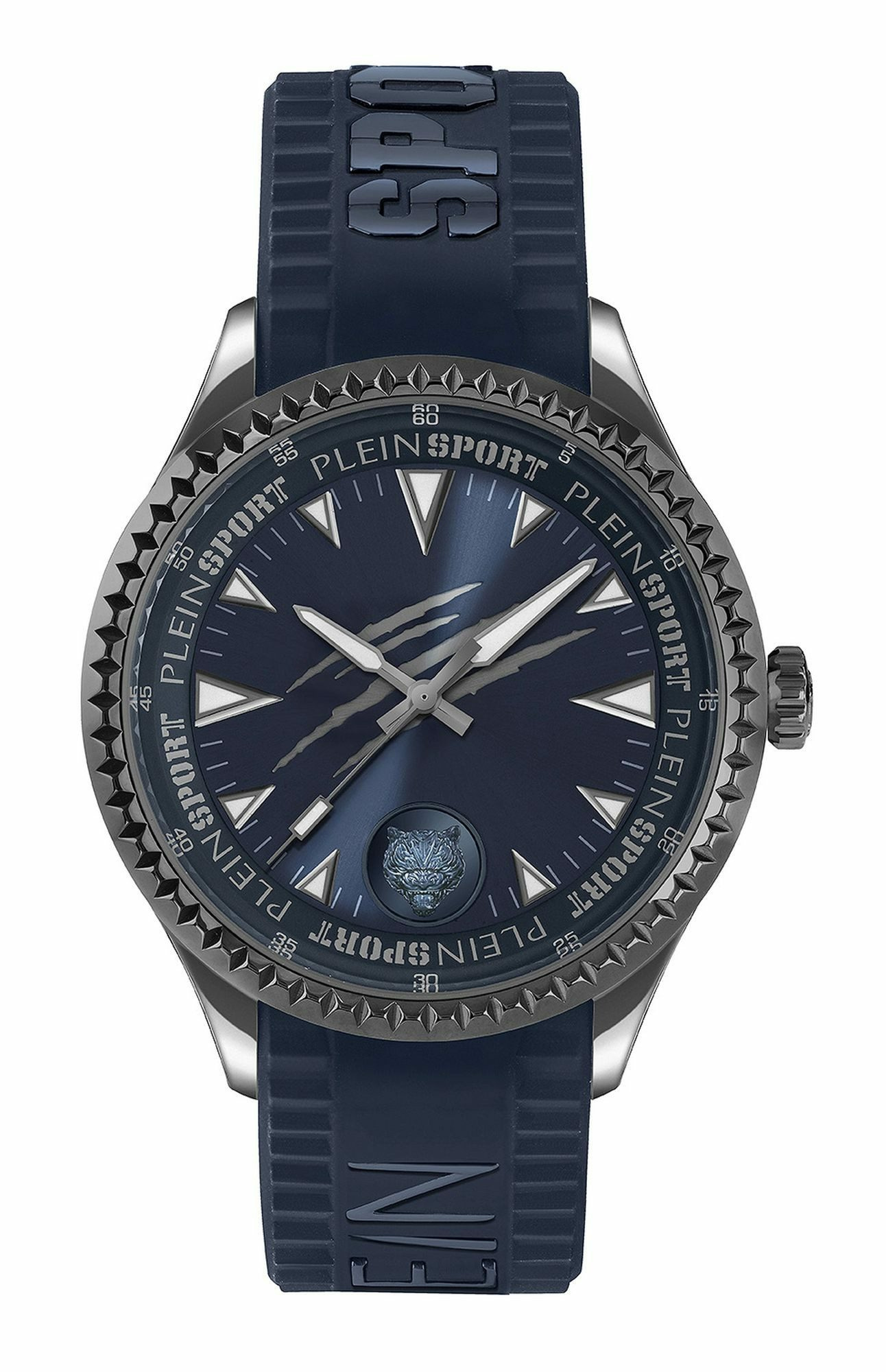 Plein Sport Herren Uhr LINEMAN PS5BA0524 Blau Silikon Edelstahl 45 mm Plein Sport Herren Uhr LINEMAN PS5BA0524 Blau Silikon Edelstahl 45 mm