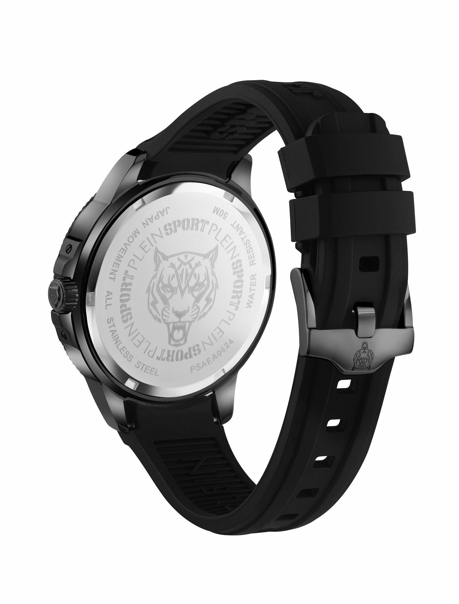 Plein Sport Herren Uhr CITY RUSH PSAEA0424 Schwarz Silikon Edelstahl 45 mm – Bild 2