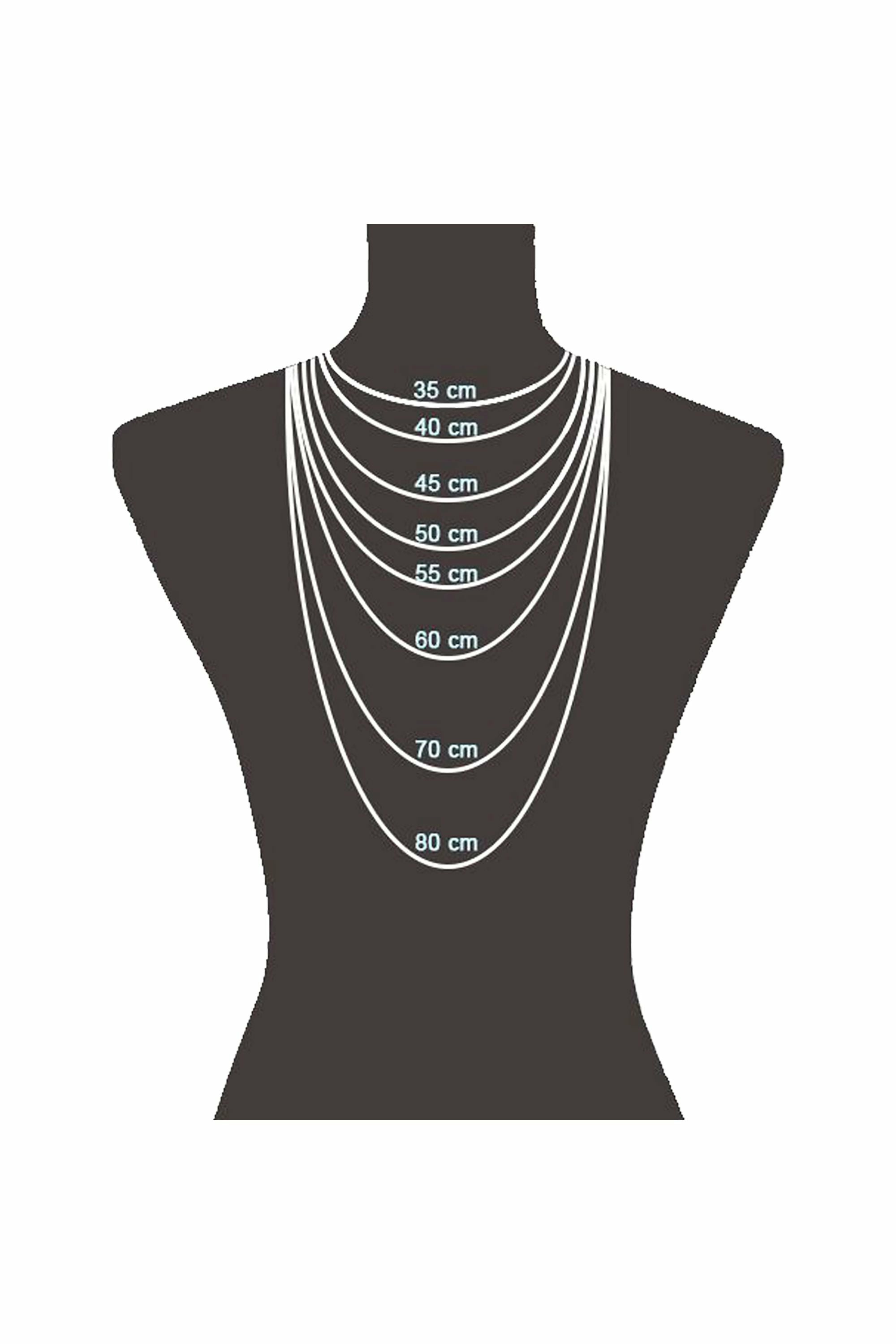 Halskette Silber 925 vergoldet Weißtopas 45cm 41178872447070 – Bild 3