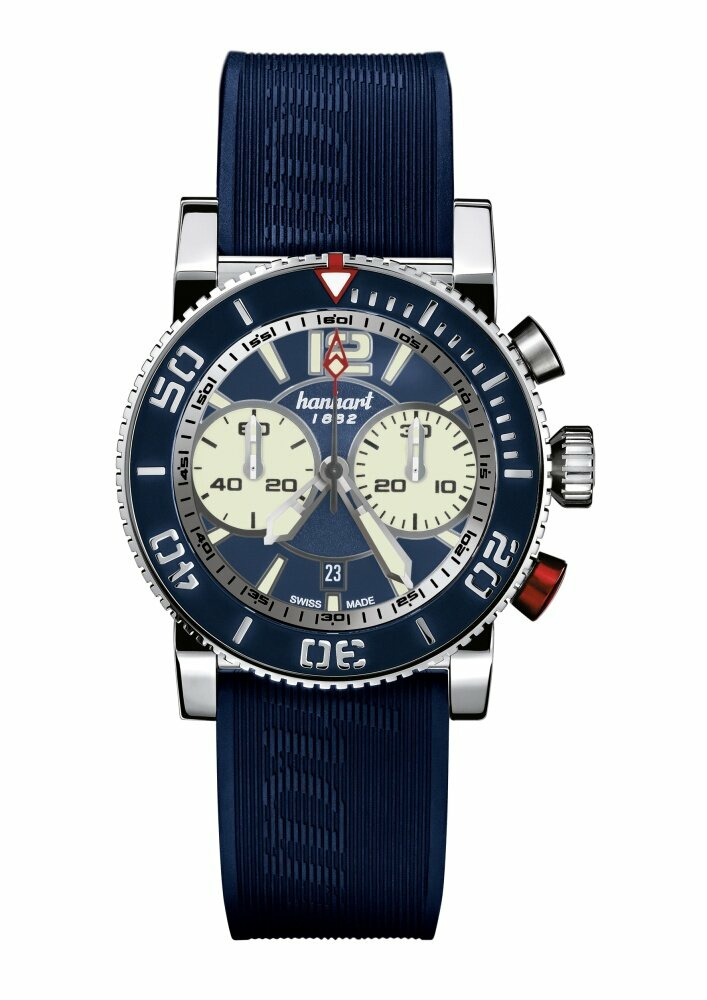 Hanhart Primus Diver mit Kautschukband 742.270-1320 Hanhart Primus Diver mit Kautschukband 742.270-1320