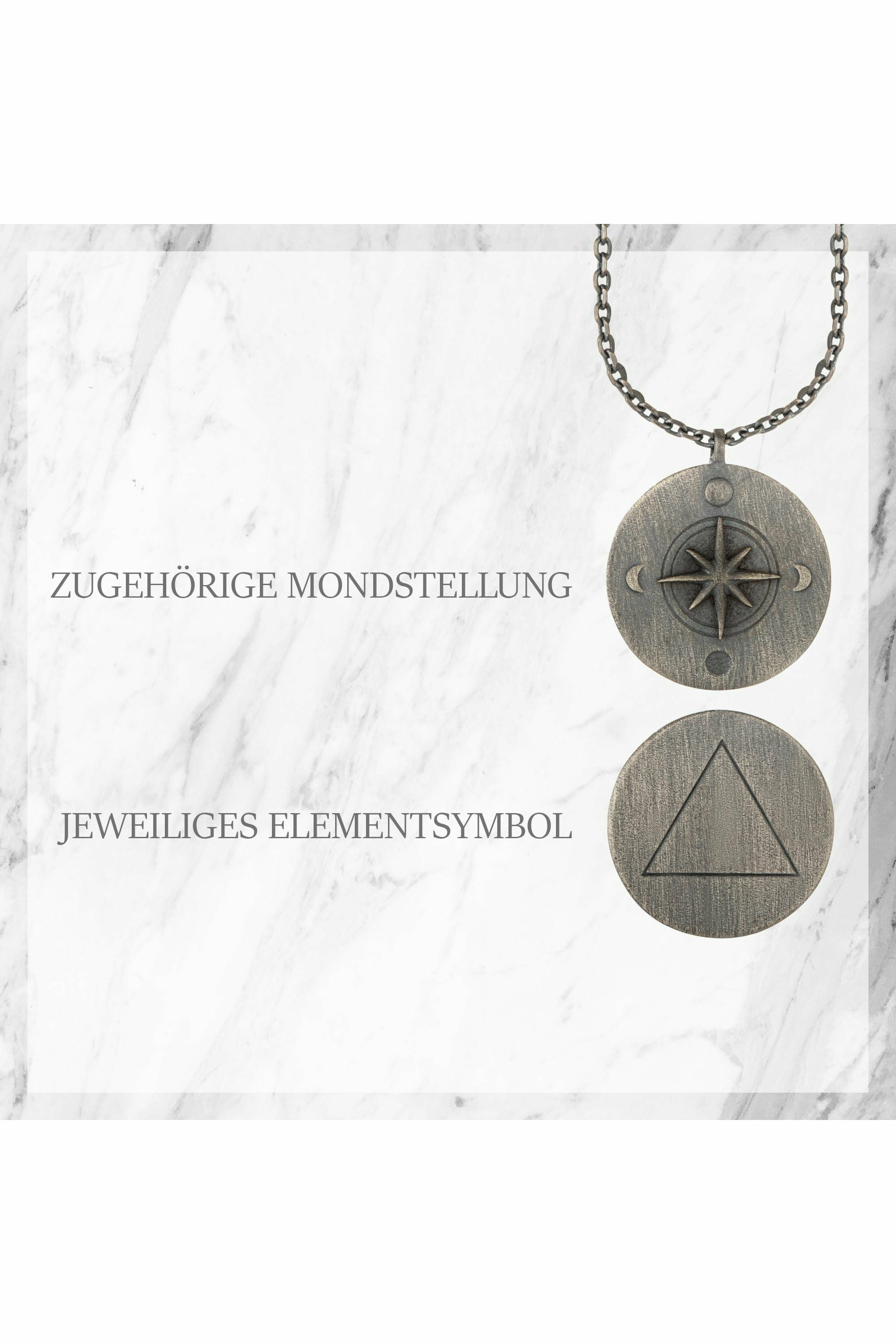 Halskette Element Wasser 925/- Sterling Silber oxidiert 41184644759646 – Bild 3