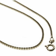 Halskette Venezia 0,9mm - 40cm - 585 Weißgold Halskette Venezia 0,9mm - 40cm - 585 Weißgold