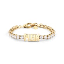 Philipp Plein Damen Armband Armkette Edelstahl IP Gold Lettering Philipp Plein Damen Armband Armkette Edelstahl IP Gold Lettering