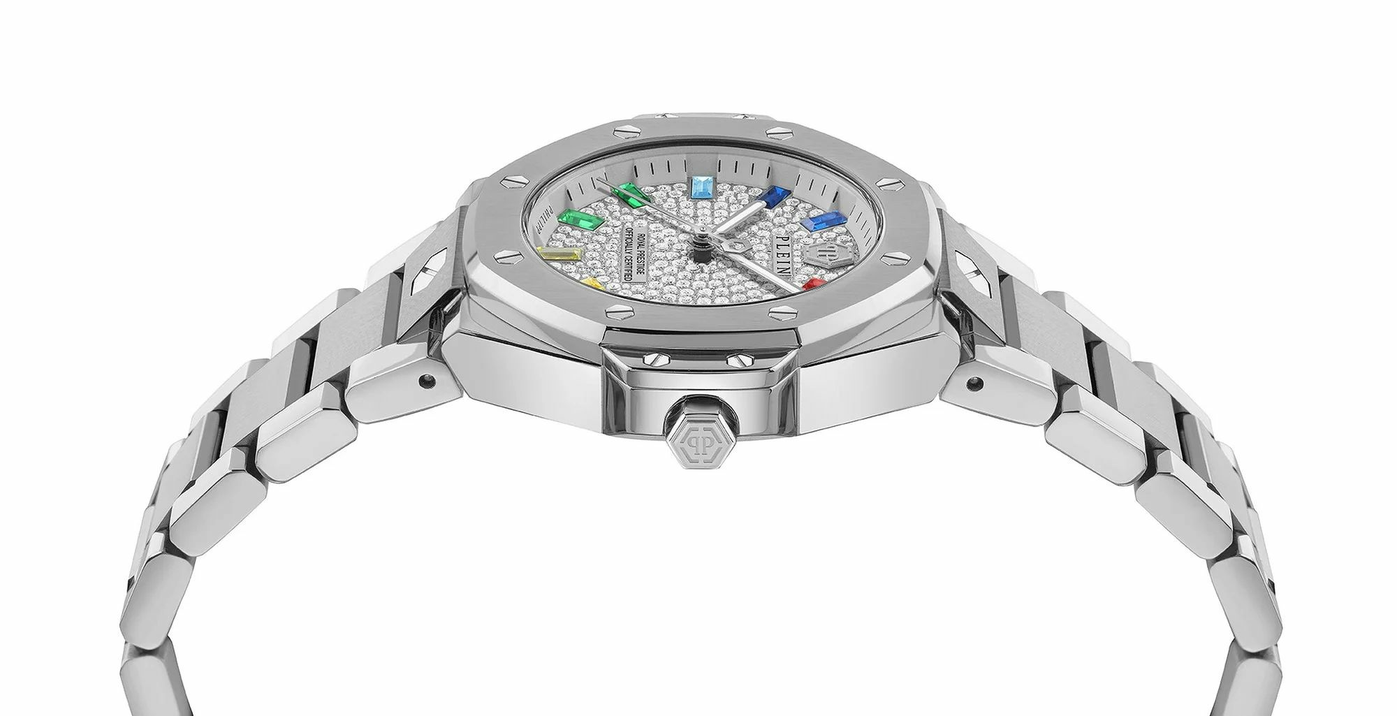 Philipp Plein Damen Uhr Royal Prestige PW4FA0425 Kristall 33 mm Edelstahl – Bild 2