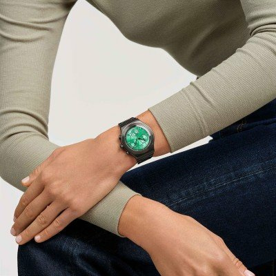 Swatch Irony - Chrono New YVM407G Obsessively Obsidian Uhr – Bild 3