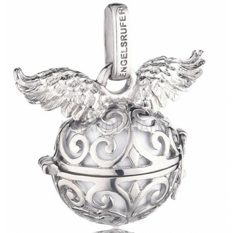 Engelsrufer Damen Klangklugel Anhänger mit Engelsflügeln Silber ER-01-WING-L Engelsrufer Damen Klangklugel Anhänger mit Engelsflügeln Silber ER-01-WING-L