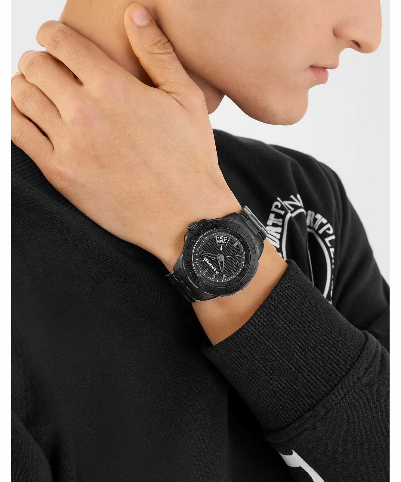 Plein Sport Herren Uhr Rampage PSGDA1024 Schwarz Edelstahl 44 mm – Bild 3