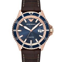 Emporio Armani Uhr Herren AR11556 Blau / Braun Emporio Armani Uhr Herren AR11556 Blau / Braun