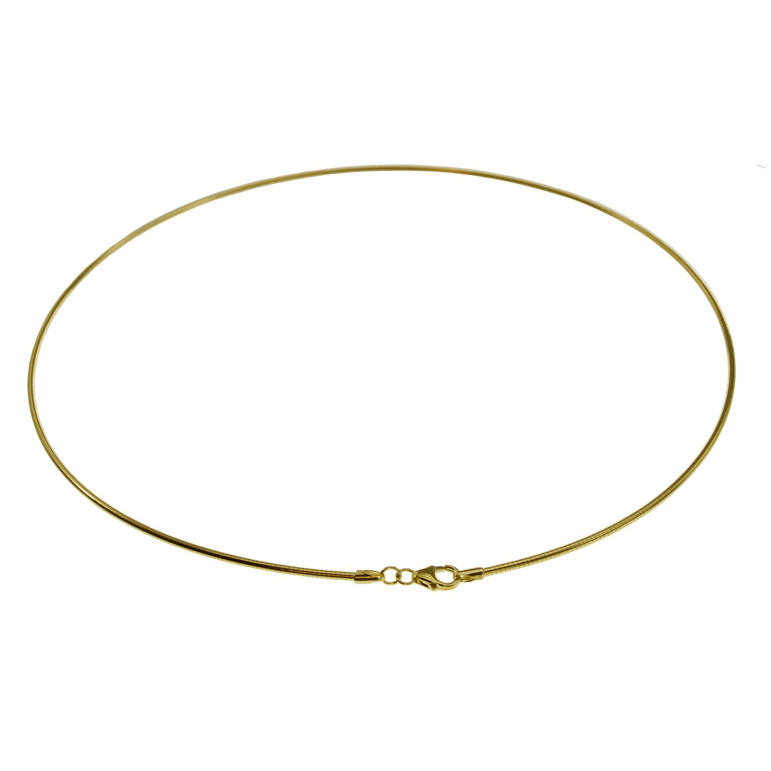 Halsreif Omega 1,9mm oval - 42cm - 585 Gelbgold Halsreif Omega 1,9mm oval - 42cm - 585 Gelbgold