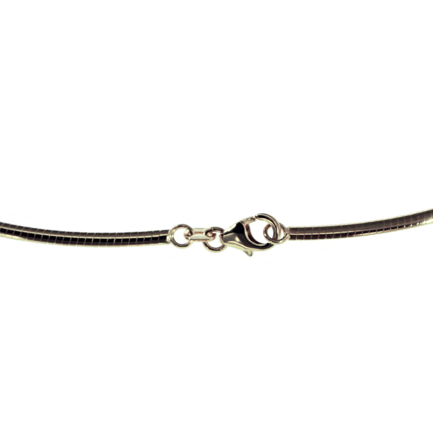 Halsreif Omega 1mm - 50cm - 333 Weißgold Kette Halsreif Omega 1mm - 50cm - 333 Weißgold Kette