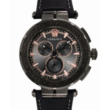 Versace Herren Armbanduhr Greca Chrono 45 mm Datum, Chronograph, Tachymeter Arm... Versace Herren Armbanduhr Greca Chrono 45 mm Datum, Chronograph, Tachymeter Arm...