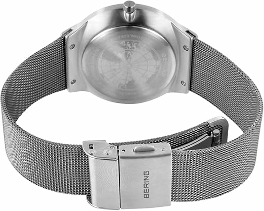 Bering Herren Armbanduhr Classic 41 mm Armband Milanaise silber 33441-007 – Bild 2
