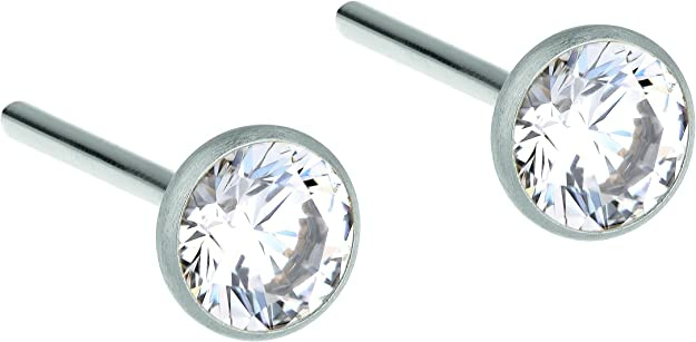 Ernstes design Damen Ohrstecker mit Zirkonia Silber E461.WH – Bild 2